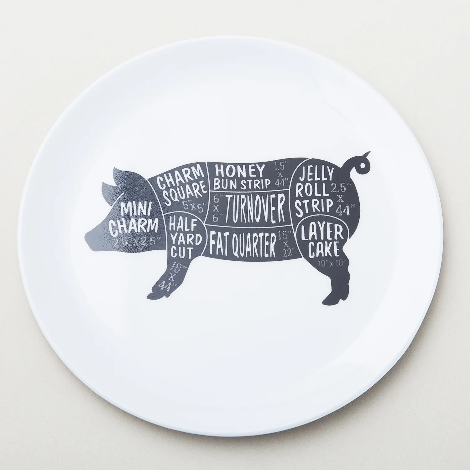 Missouri Star Animal Fabric Cuts 6" Melamine Plate Set - Image 3