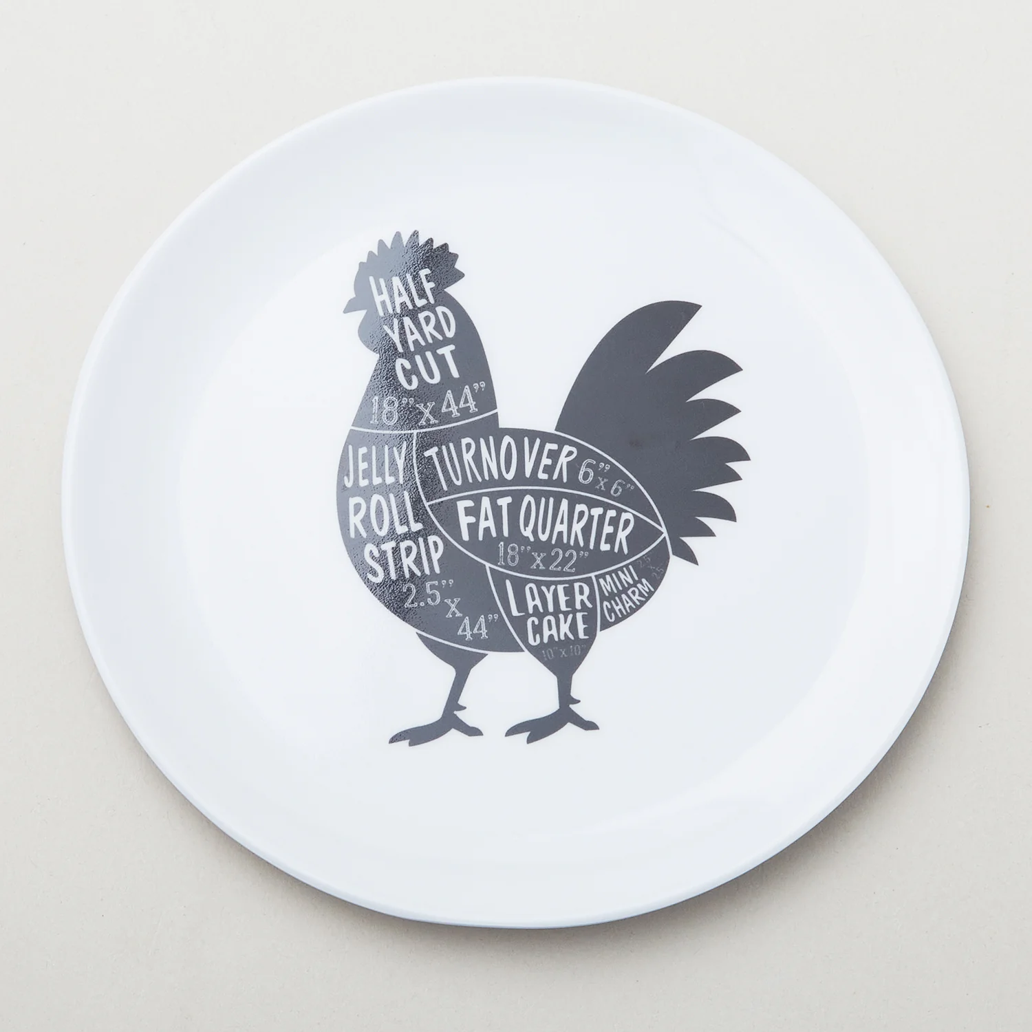 Missouri Star Animal Fabric Cuts 6" Melamine Plate Set - Image 4