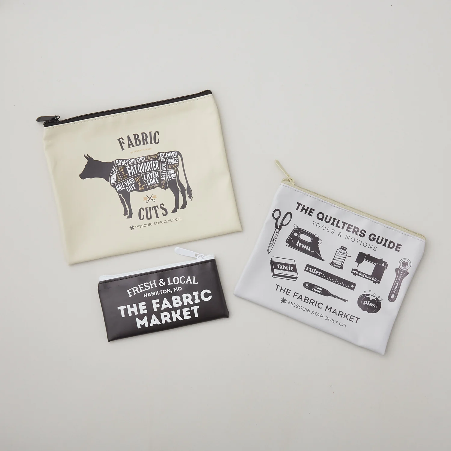 Missouri Star Butcher Department Faux Leather Notions Bags (3pk)