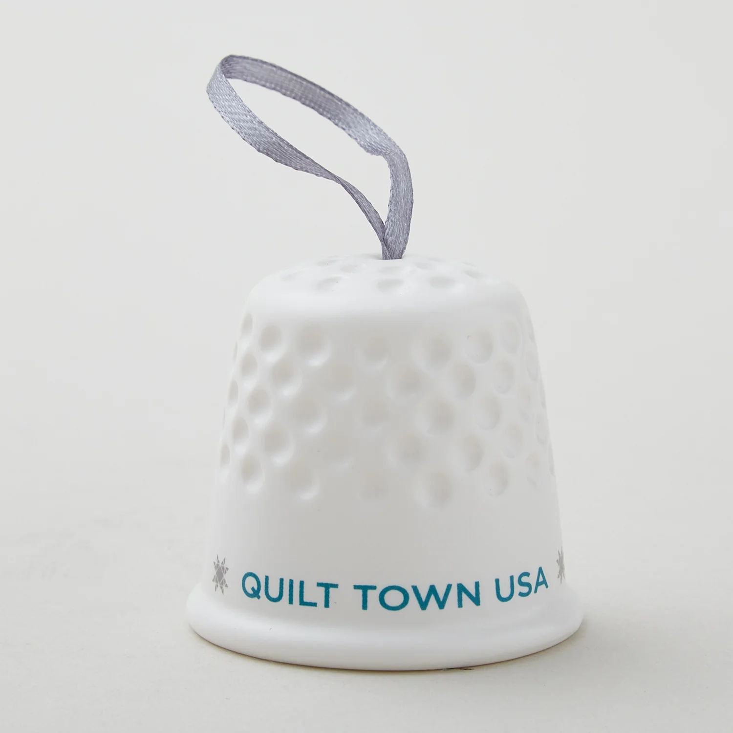 Missouri Star Ceramic Thimble Ornament - White