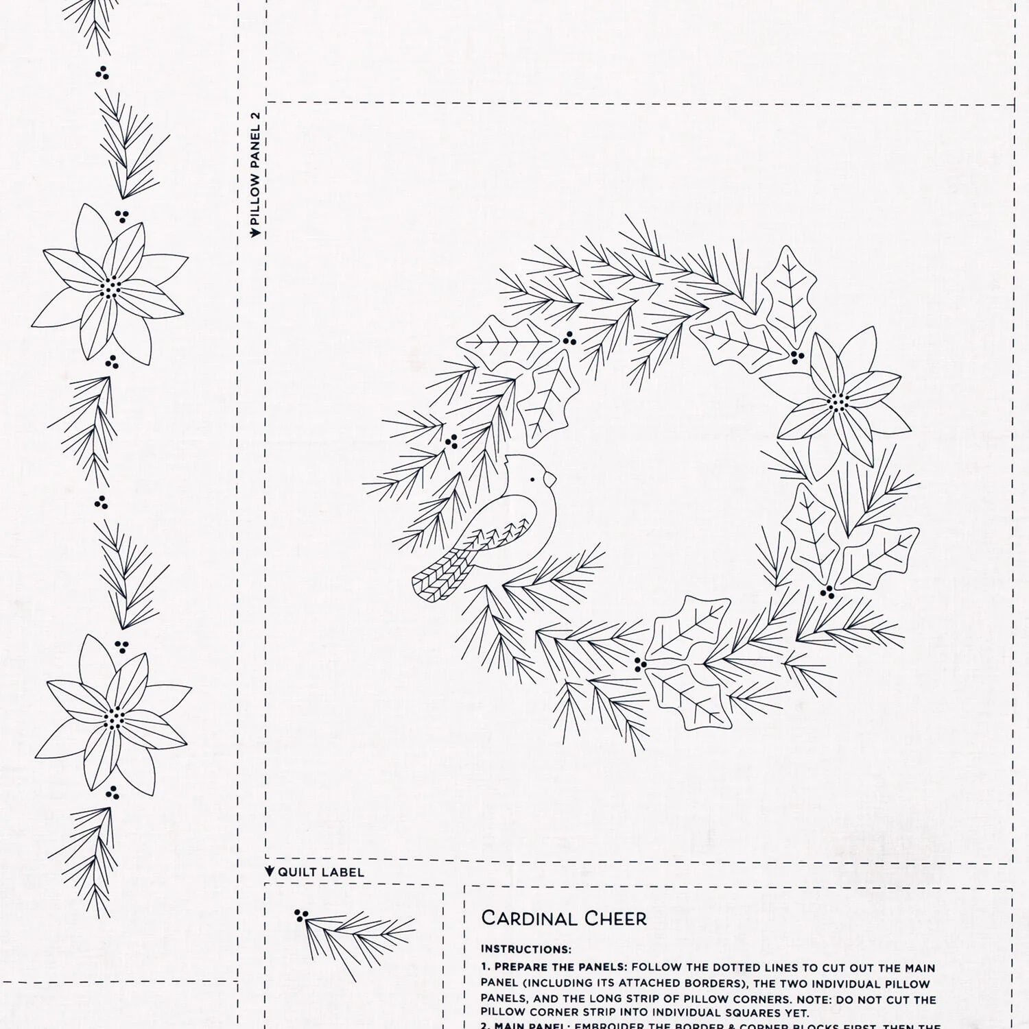 Missouri Star Embroidery Panel - Cardinal Cheer - Image 3