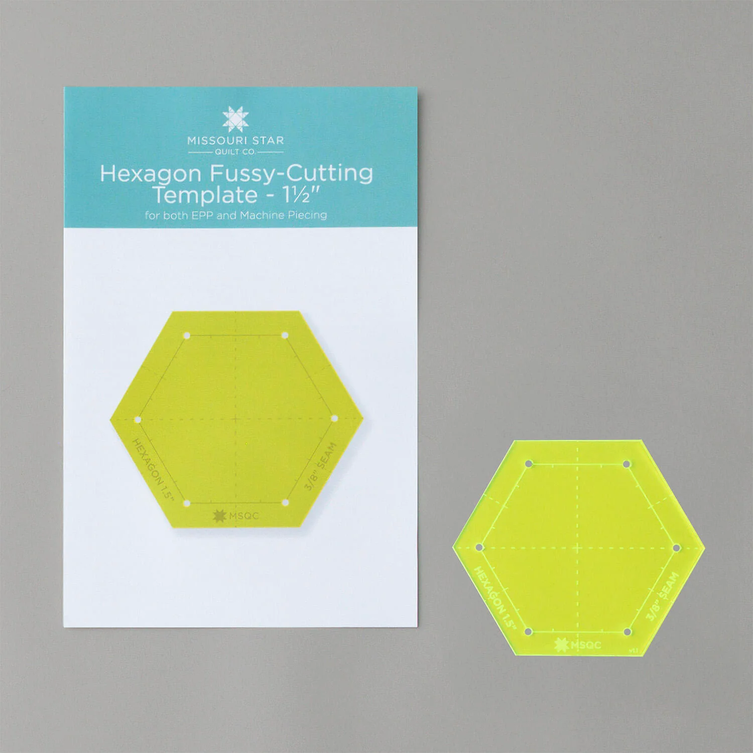Missouri Star EPP Template 1.5" Hexagon - Image 2