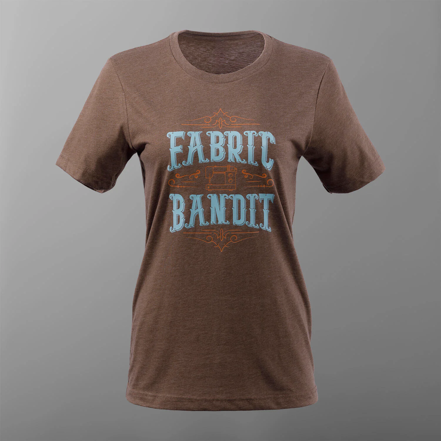 Missouri Star Fabric Bandit T-shirt - Heather Brown - 3XL