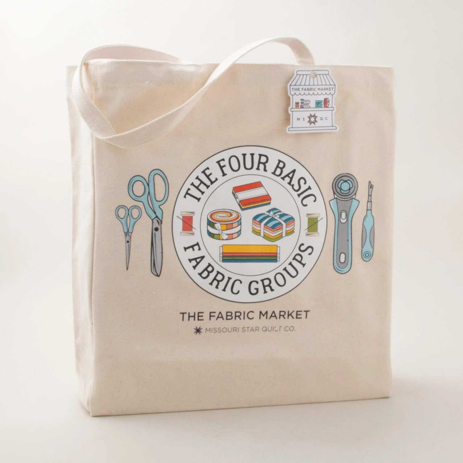 Missouri Star Four Basic Fabric Groups 20oz Cotton Canvas Tote