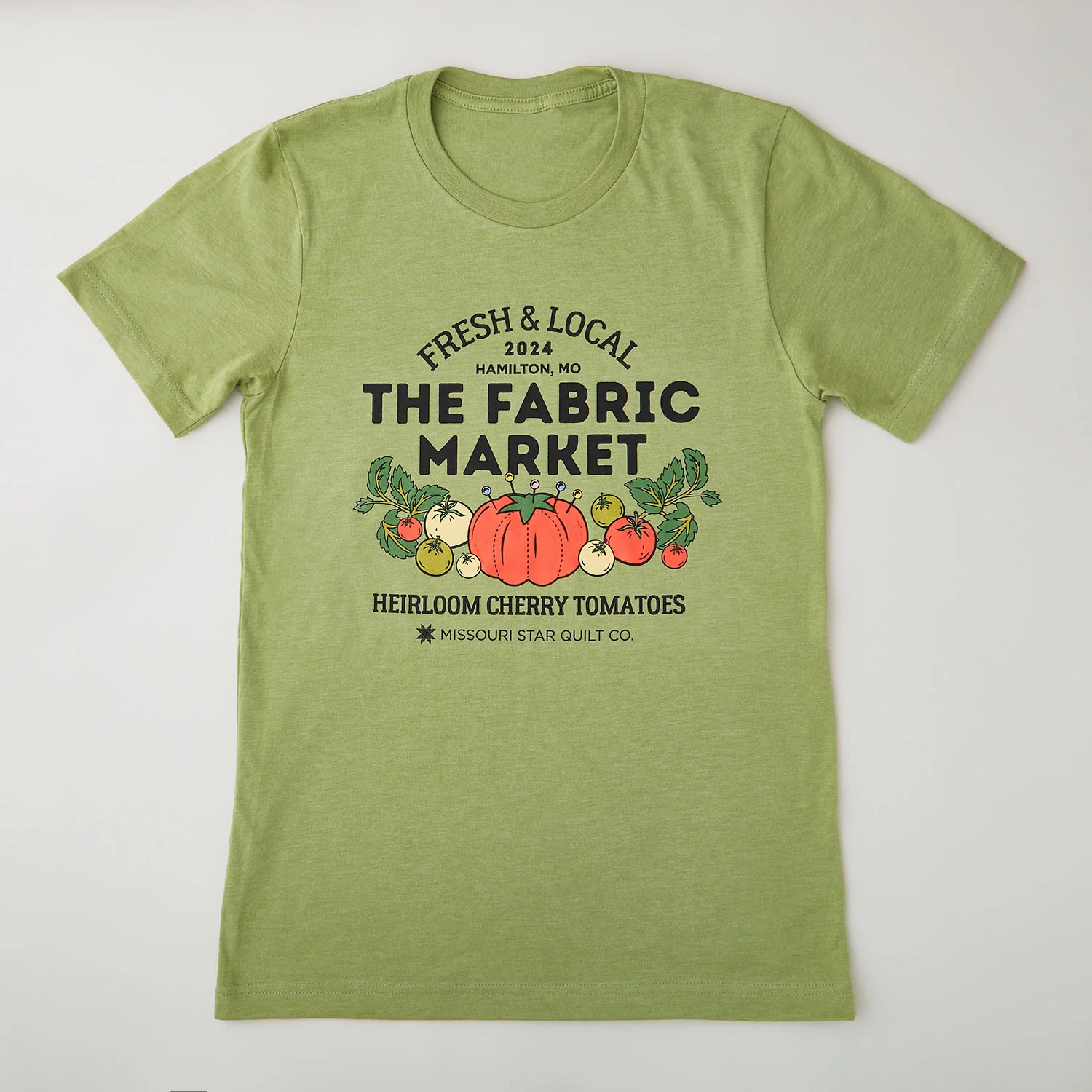 Missouri Star Fresh & Local T-shirt Heather Green - 3XL