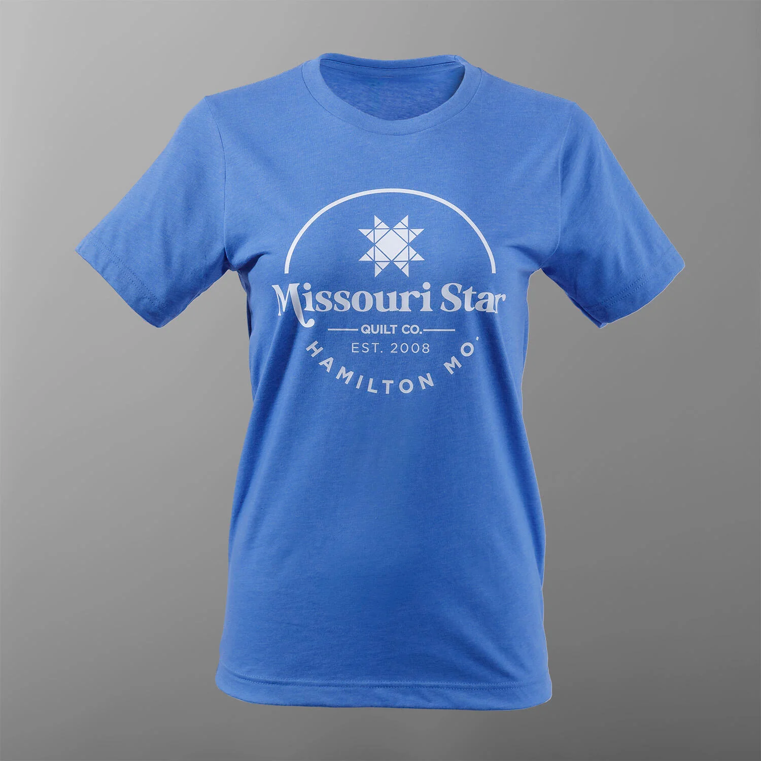 Missouri Star Hamilton, MO T-shirt - Heather True Royal - S
