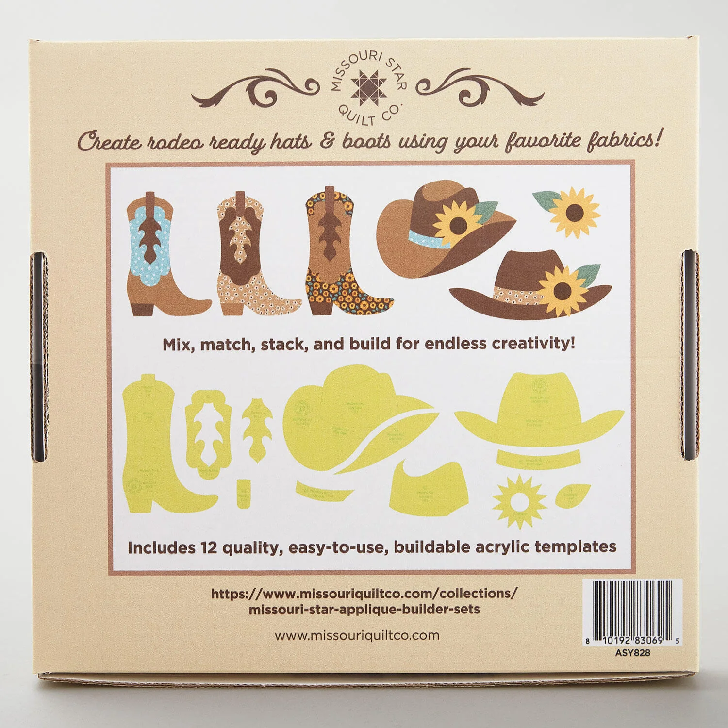 Missouri Star Hats & Boots Template Builder Set - Image 16