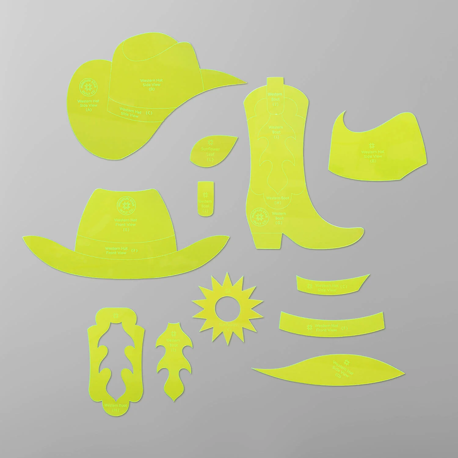 Missouri Star Hats & Boots Template Builder Set - Image 2