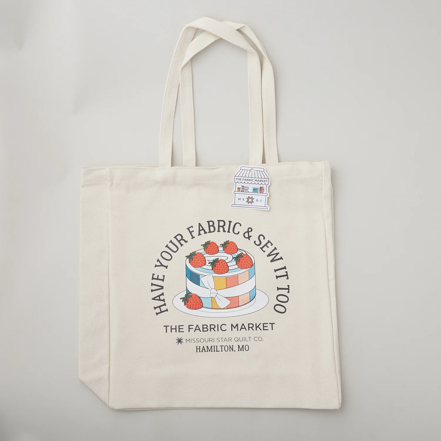 Missouri Star Have Your Fabric and Sew it Too 20oz Cotton Canvas Tote - Image 2