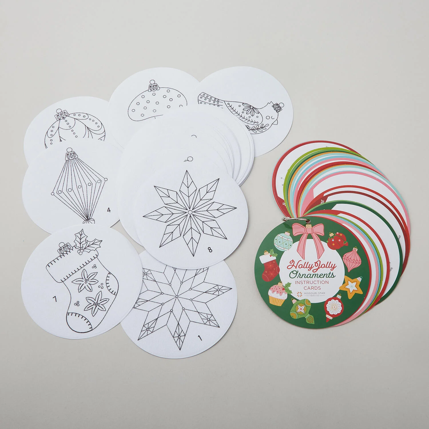 Missouri Star Holly Jolly Ornaments Peel & Stitch Design Pack - Image 3