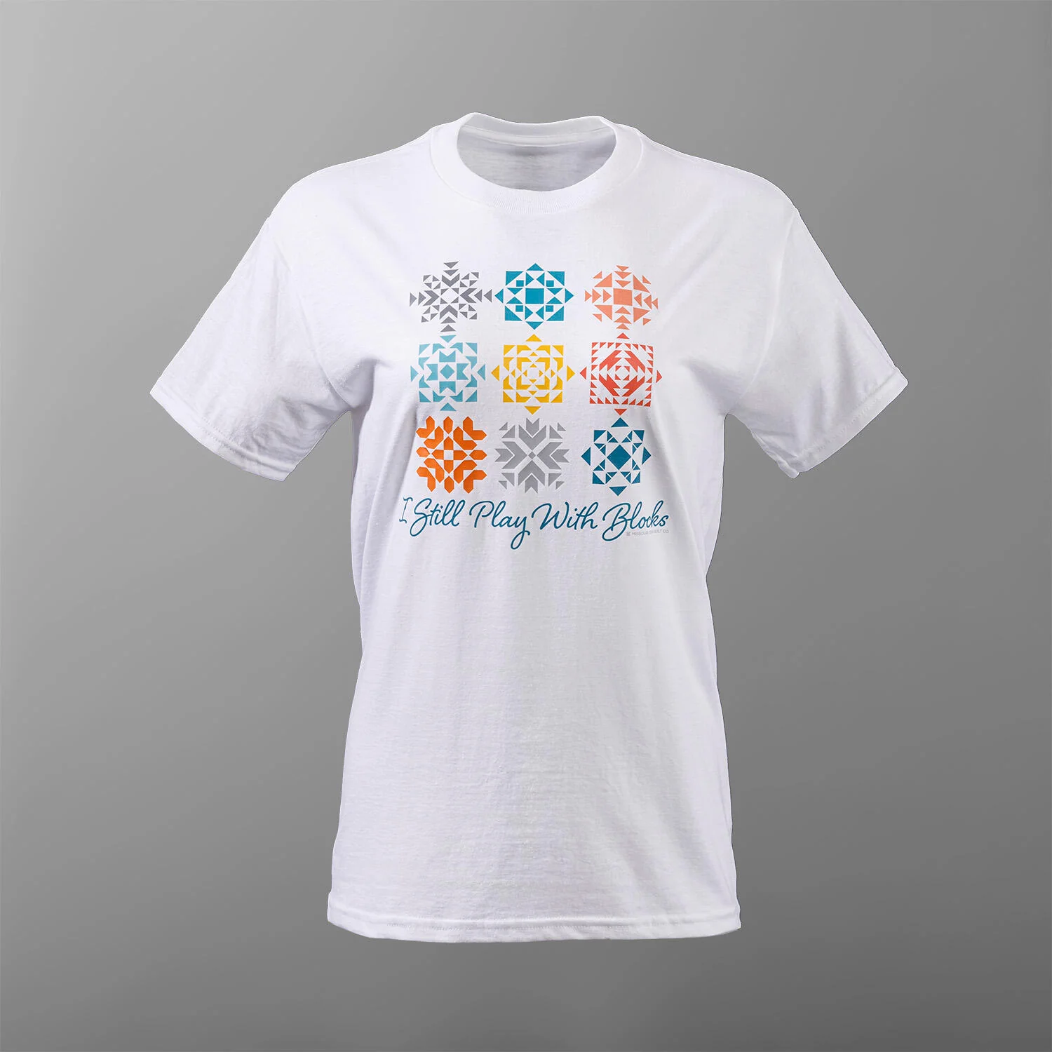 Missouri Star I Still Play with Blocks T-shirt - Heavyweight White - 2XL