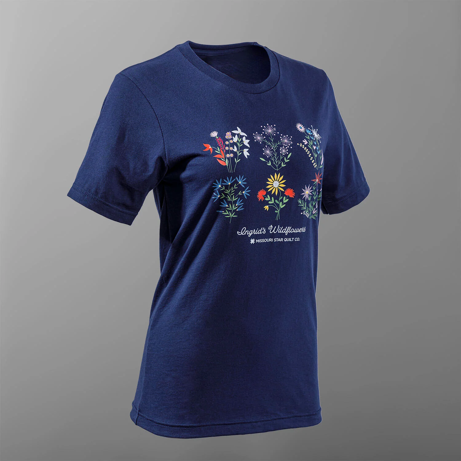 Missouri Star Ingrid's Wildflowers T-shirt - Navy - 3XL - Image 5