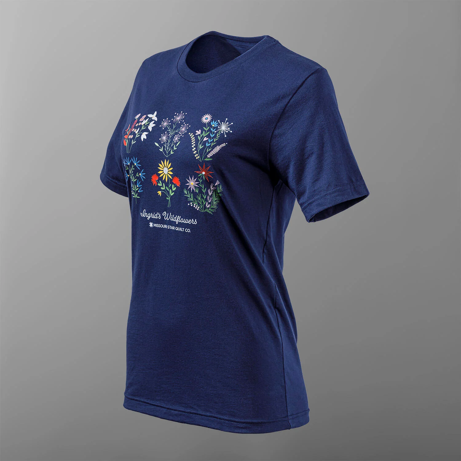 Missouri Star Ingrid's Wildflowers T-shirt - Navy - XL - Image 3