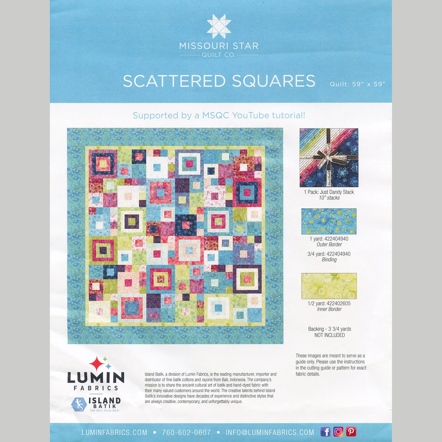 Missouri Star Just Dandy Scattered Squares Quilt Kit - Image 3