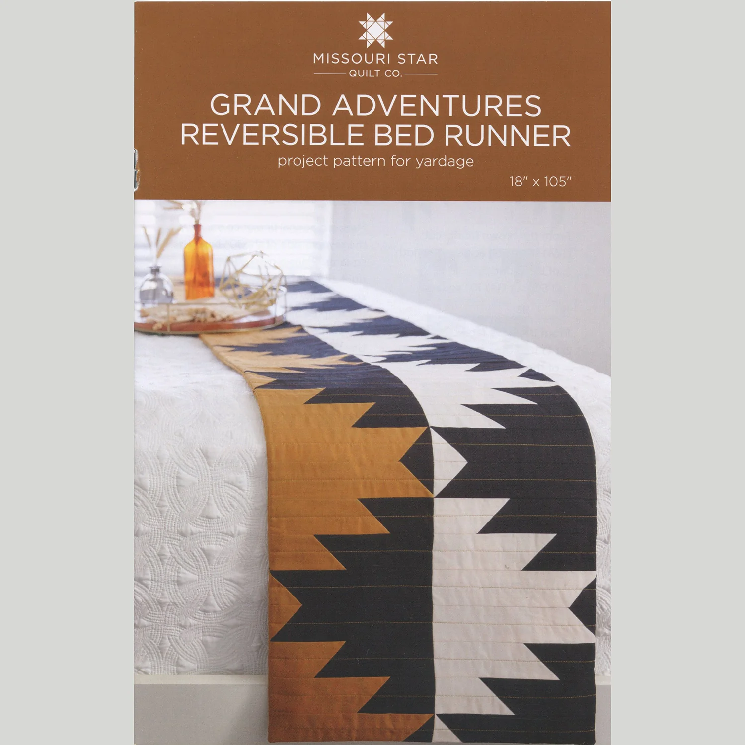 Missouri Star Kona Cotton Solid Grand Adventures Reversible Bed Runner Kit - Image 4