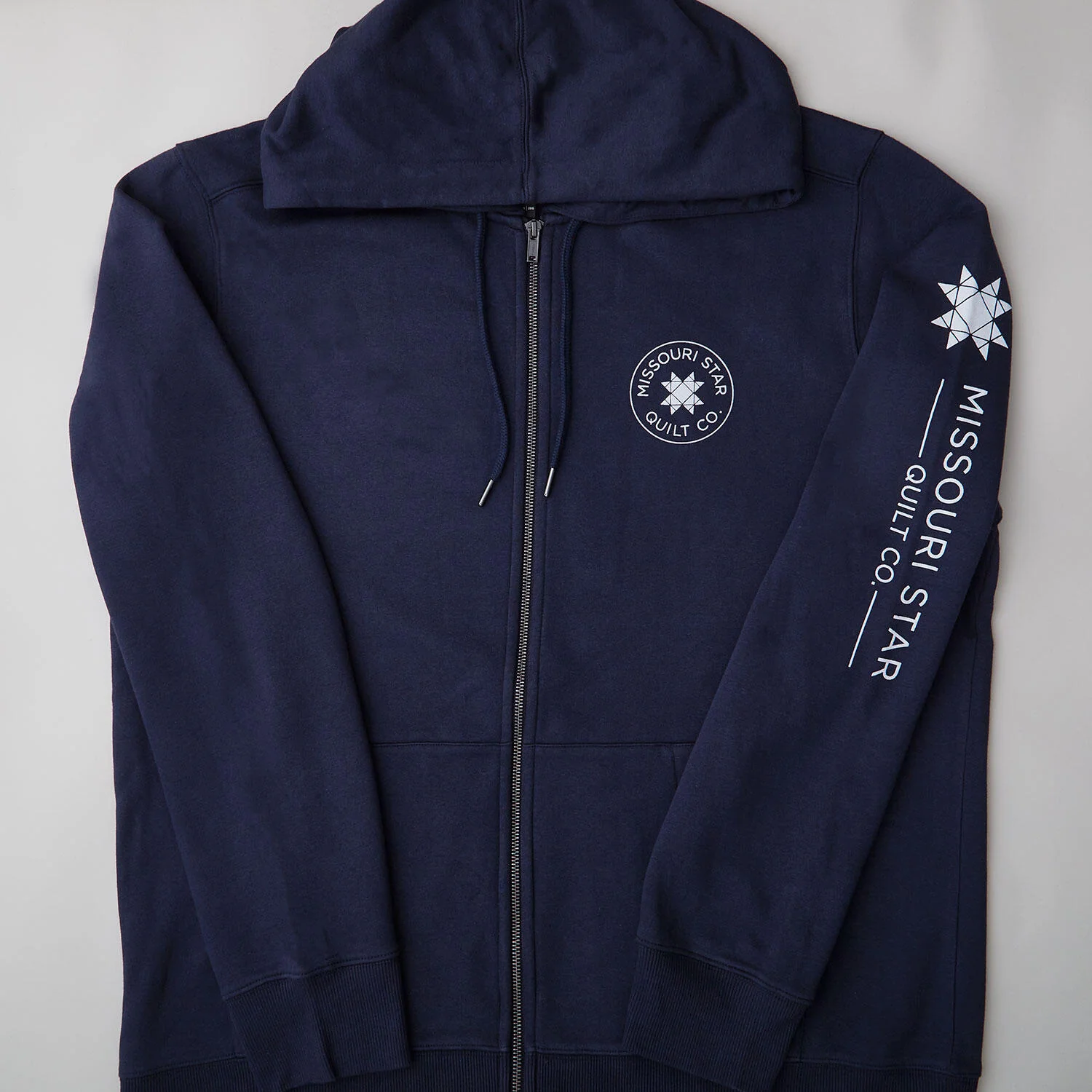 Missouri Star Logo Full Zip Hoodie Navy - 3XL