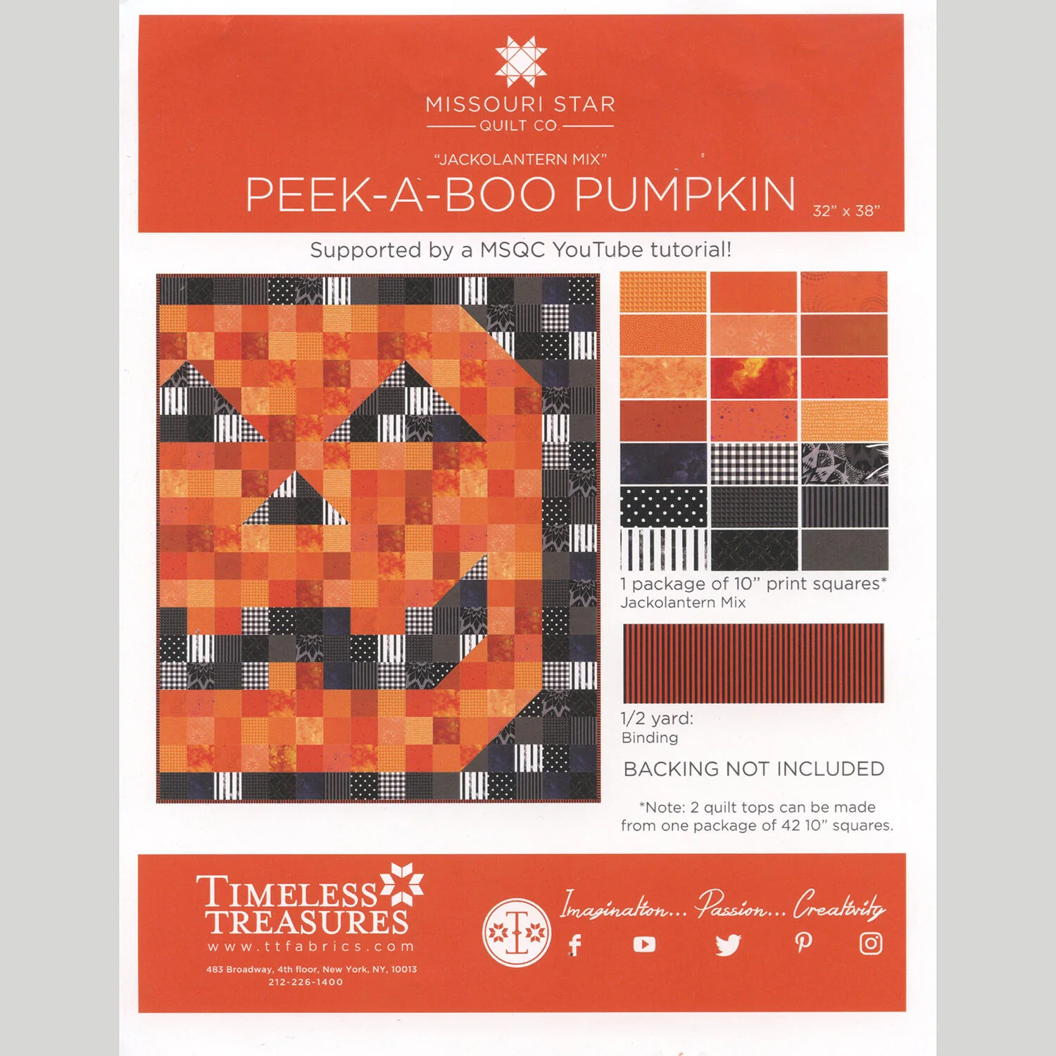 Missouri Star Peek-A-Boo Pumpkin Wall Hanging Kit 2025 - Image 3