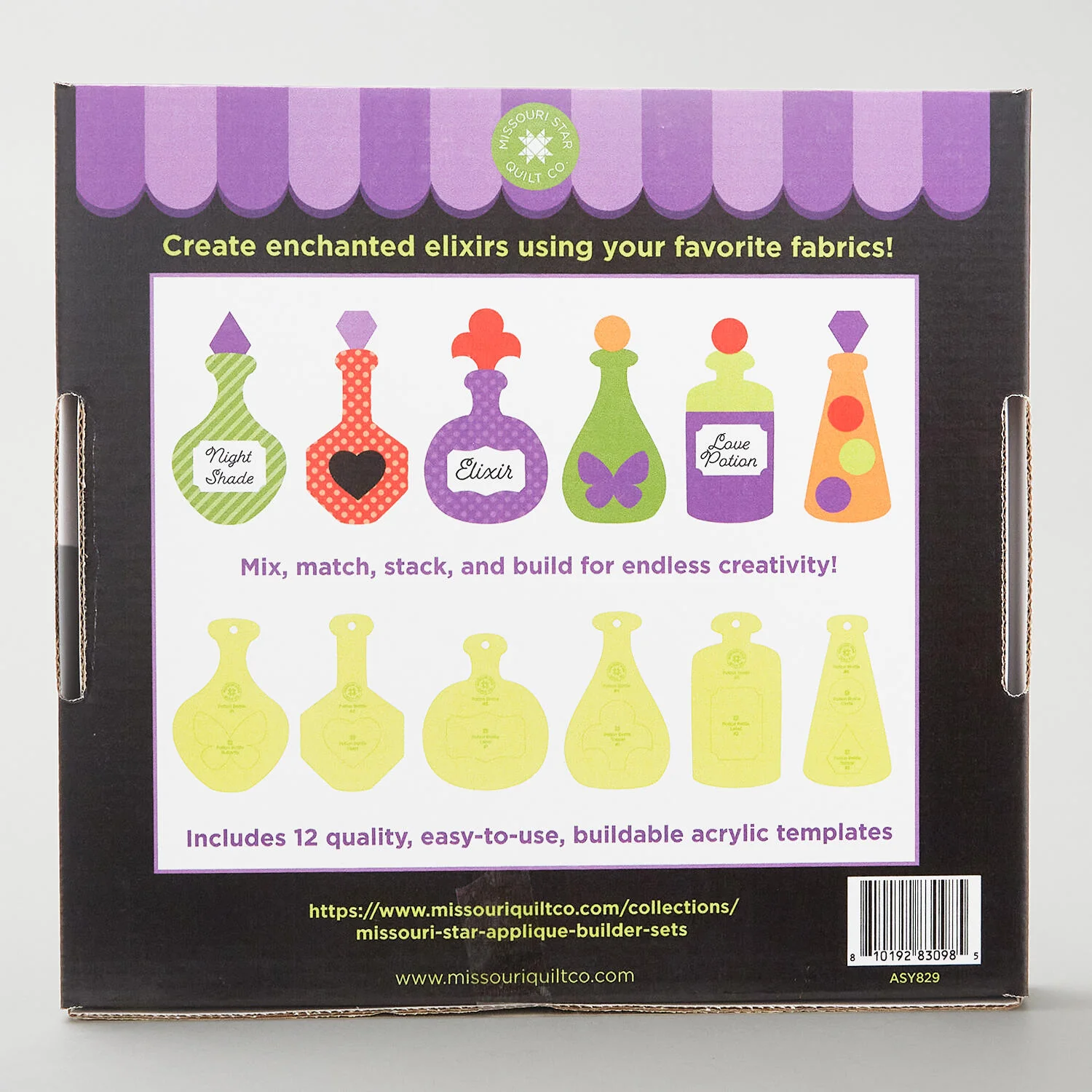 Missouri Star Potions & Bottles Template Builder Set - Image 22