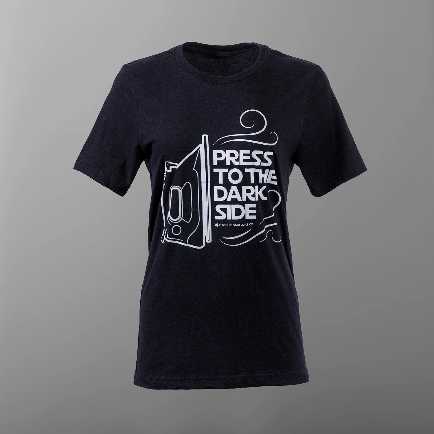 Missouri Star Press to the Dark Side T-shirt - Heather Black 2XL