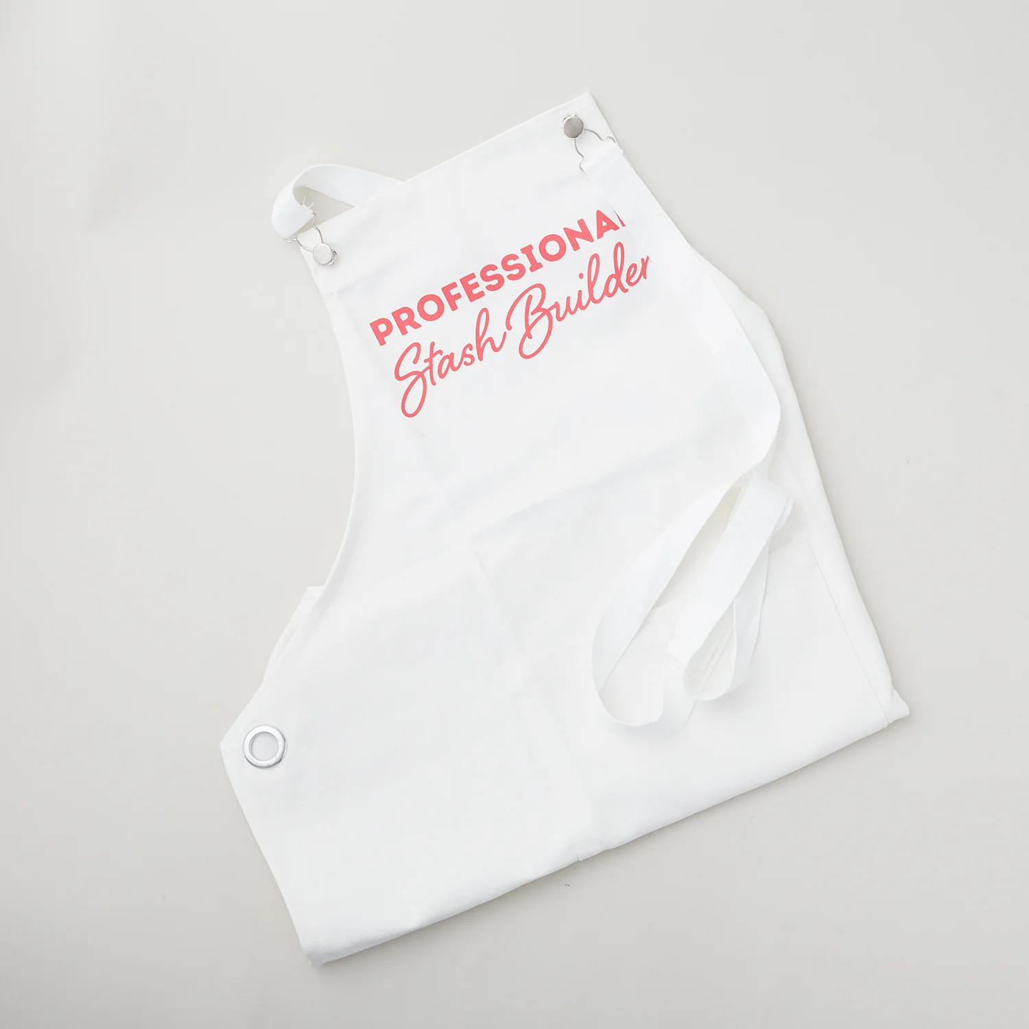 Missouri Star Professional Stash Builder 15oz White Canvas Apron