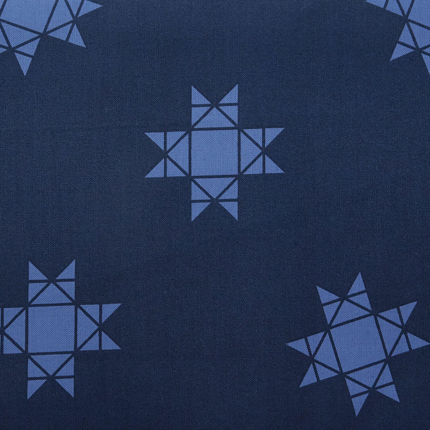 Missouri Star Quilt Backs - Tossed Missouri Star True Navy 108" 3 Yard Cut - Image 2