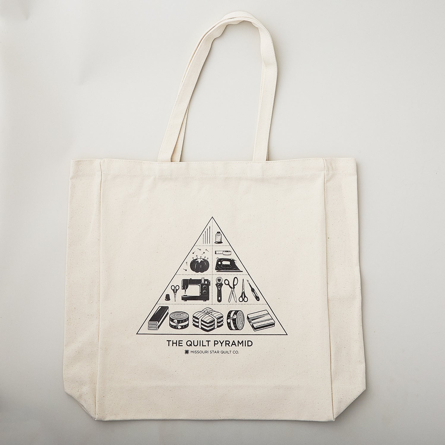 Missouri Star Quilt Pyramid 20oz Cotton Canvas Tote - Image 2