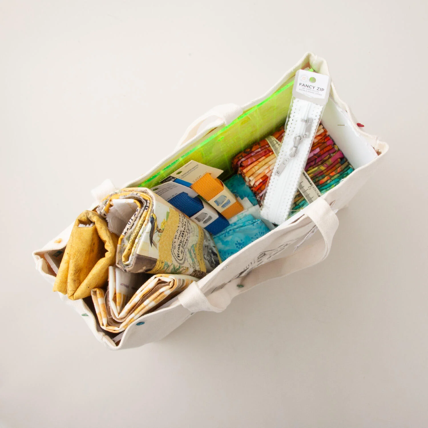 Missouri Star Quilt Pyramid 20oz Cotton Canvas Tote - Image 3