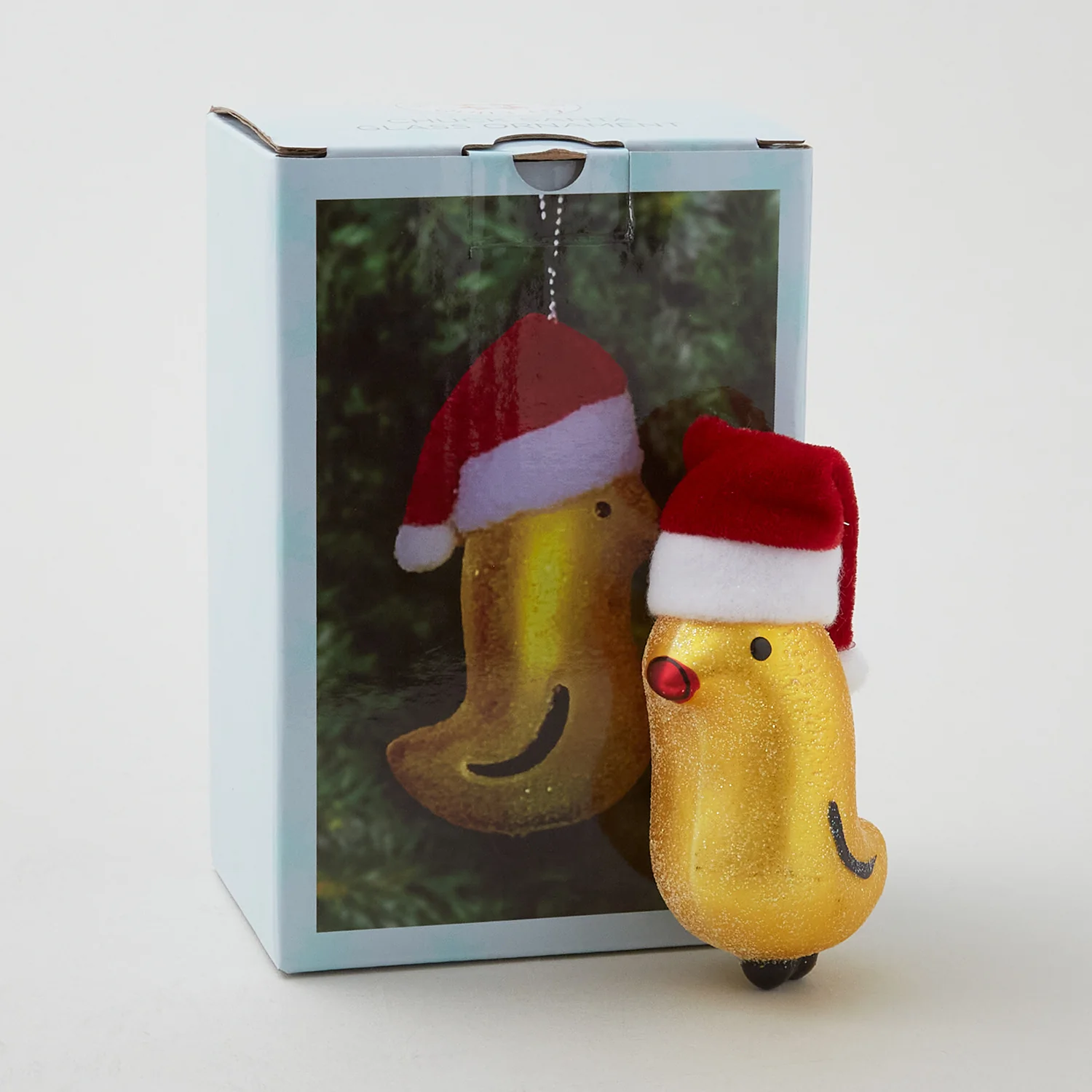 Missouri Star Santa Chuck Glass Ornament - Image 2