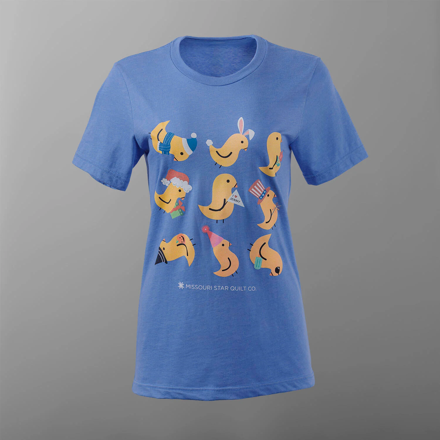 Missouri Star Seasons of Chuck T-shirt - Heather Columbia Blue 3XL