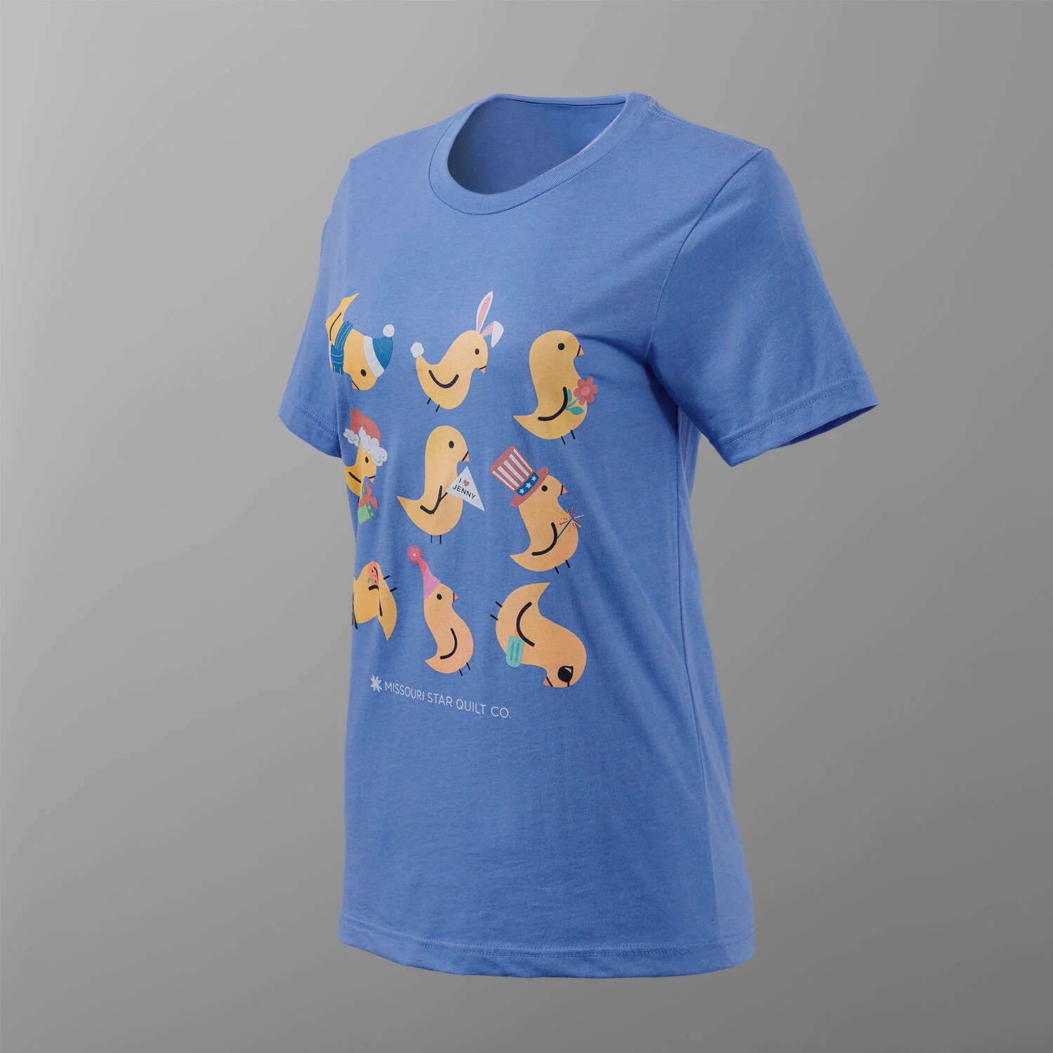 Missouri Star Seasons of Chuck T-shirt - Heather Columbia Blue M - Image 3