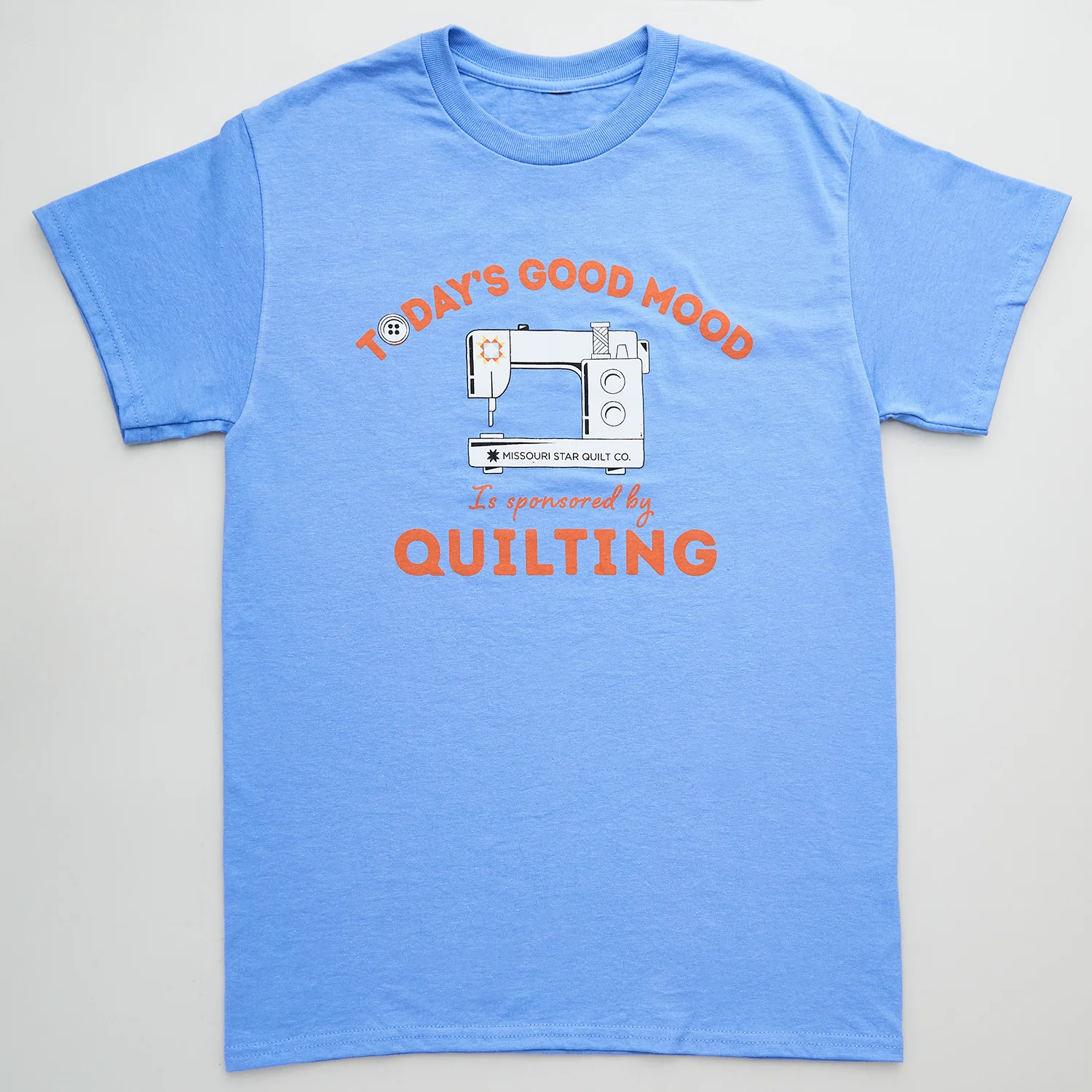 Missouri Star Sponsored by Quilting Heather Light Blue T-shirt - XL