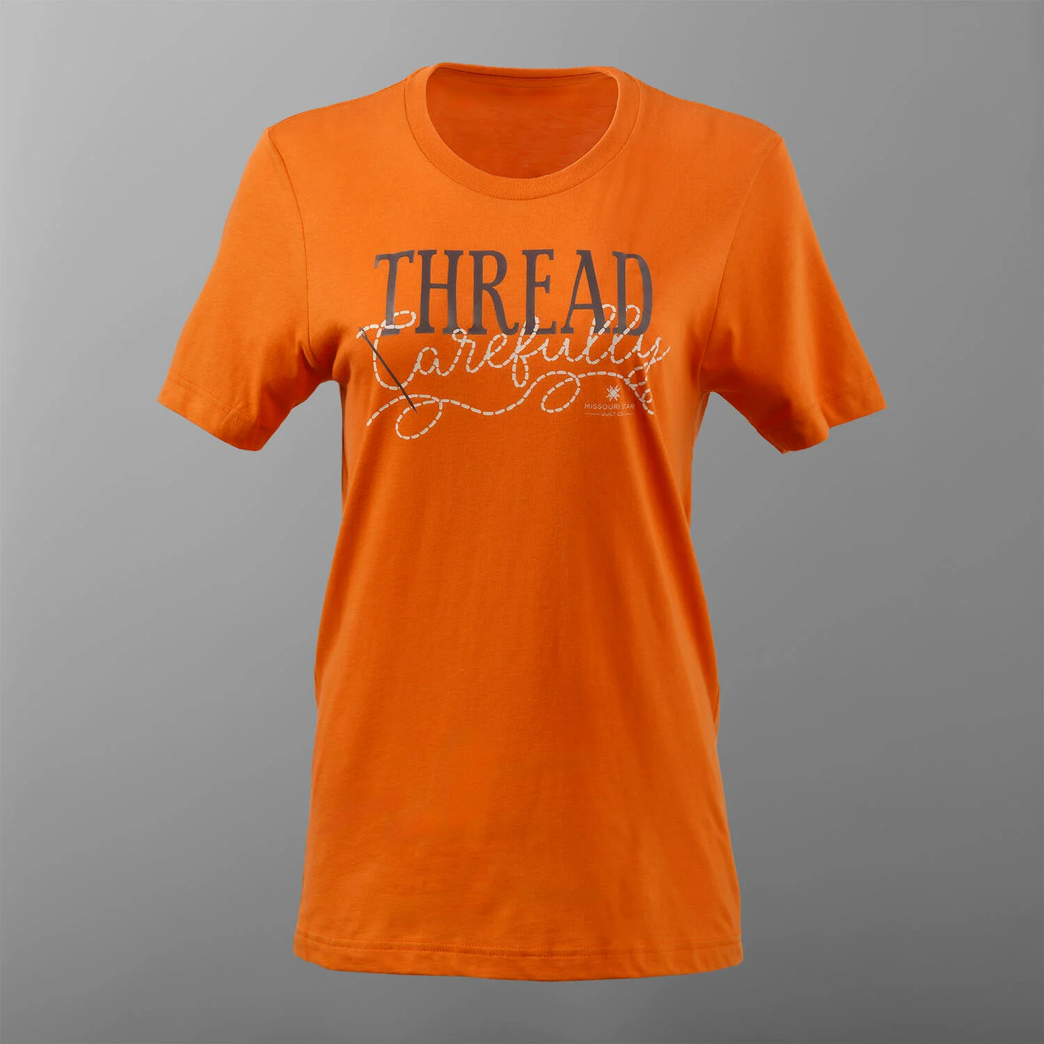 Missouri Star Thread Carefully T-shirt - Burnt Orange - 2XL