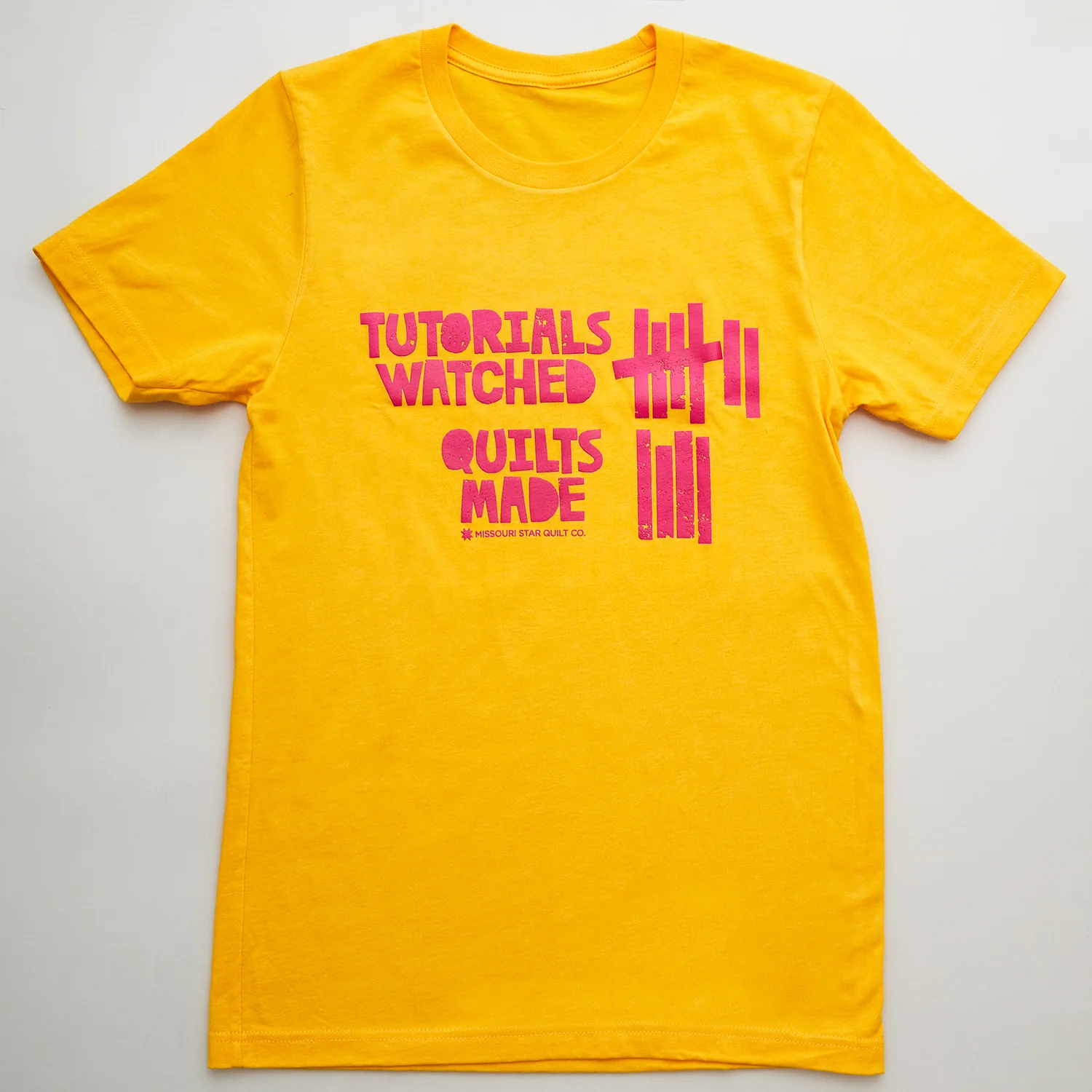 Missouri Star Tutorials vs. Quilts Heather Gold T-shirt - 3XL