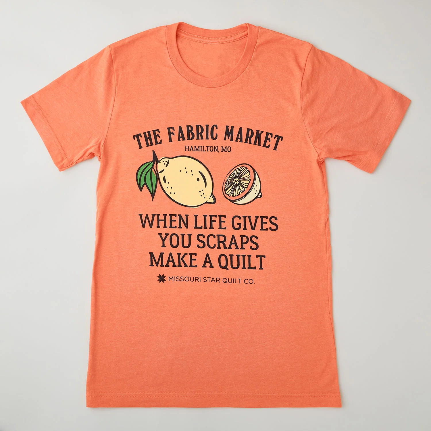 Missouri Star When Life Gives You Scraps T-shirt Heather Orange - 3XL