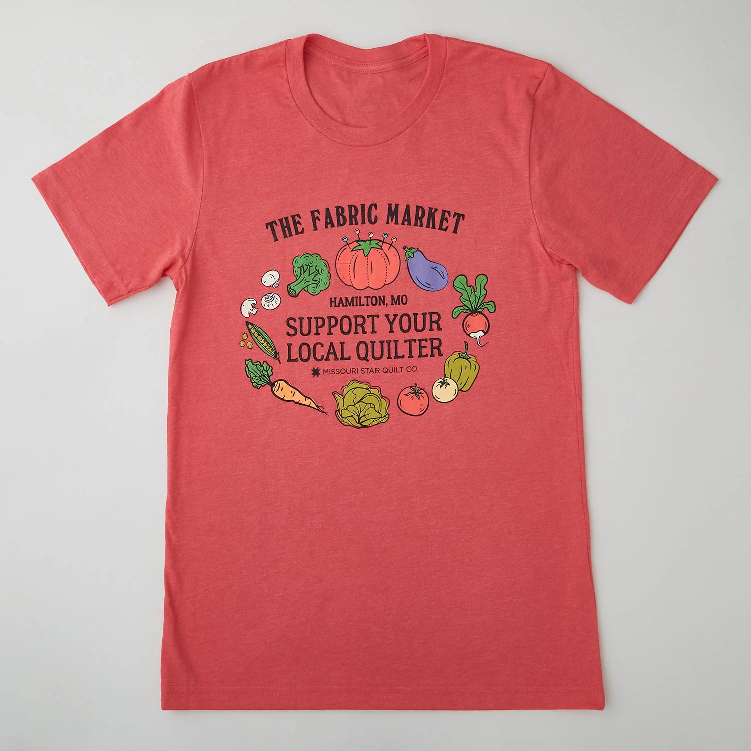 Missouri Support Your Local Quilter T-shirt - Heather Red - XL