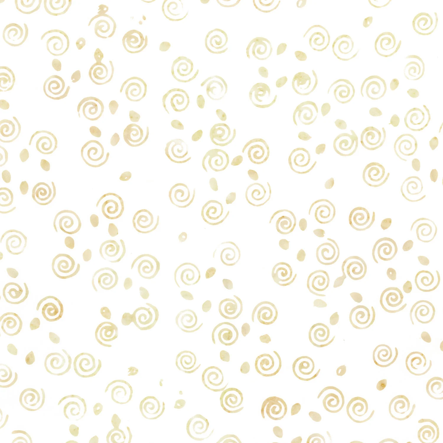 Misty Mornings Batiks - Swirls White Yardage