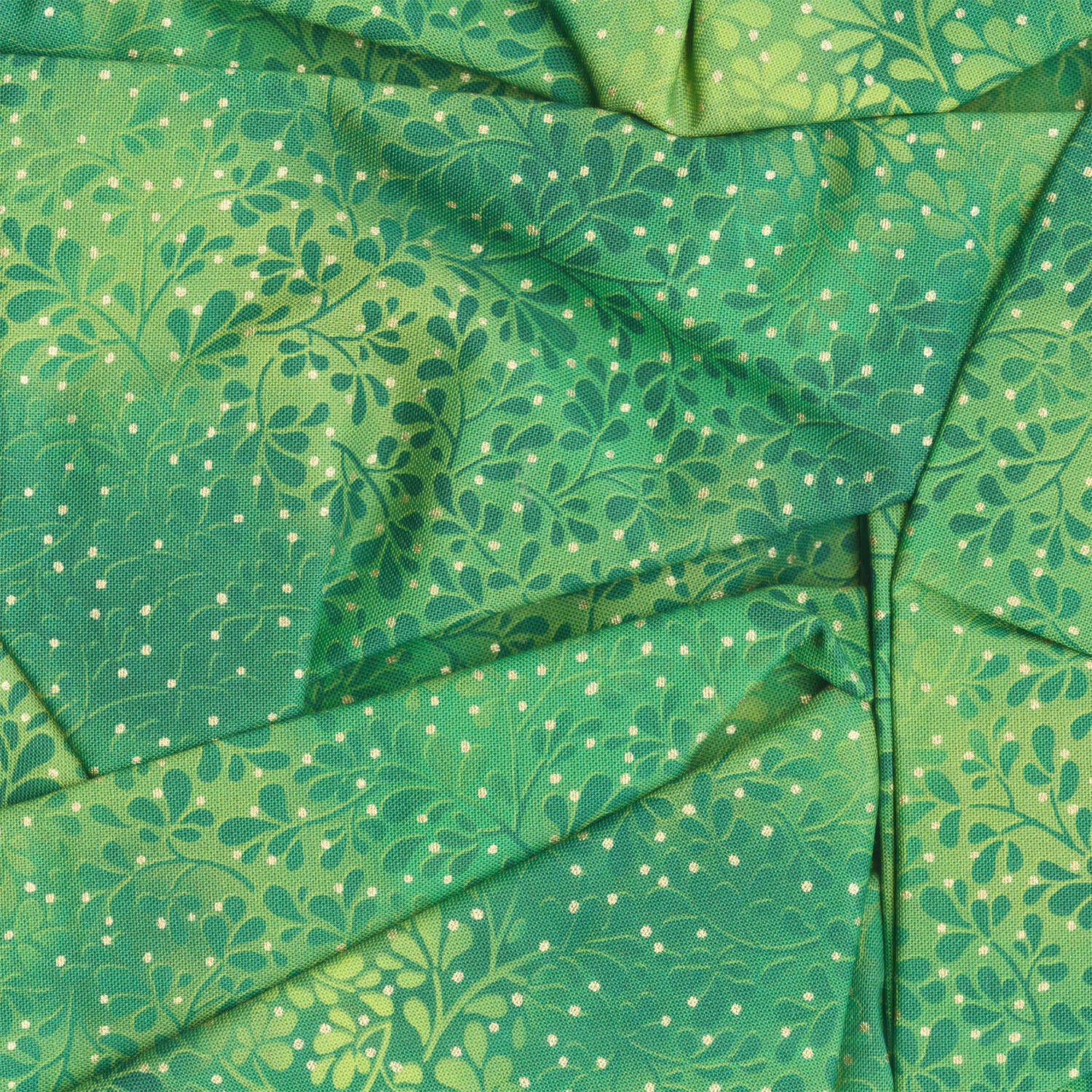 Mixed Metallics - Leaves Leaf Metallic Yardage - Image 2