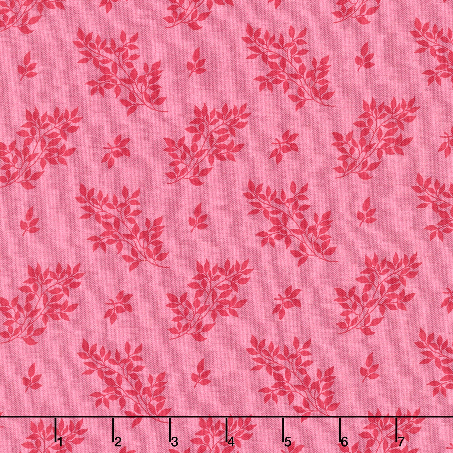Moody Hues - Leafy Dusty Pink Yardage