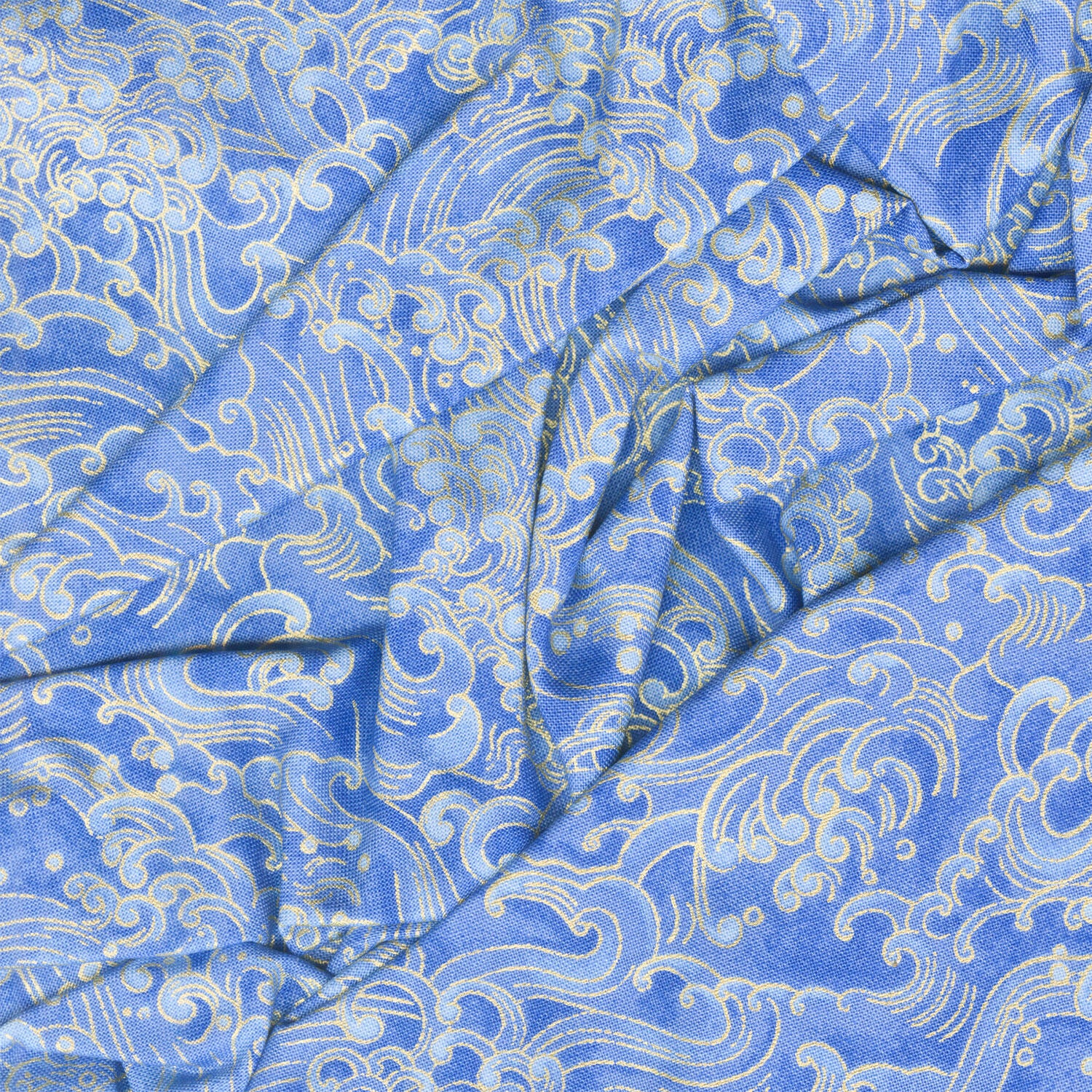 Moonlight - Waves Metallic Yardage - Image 2