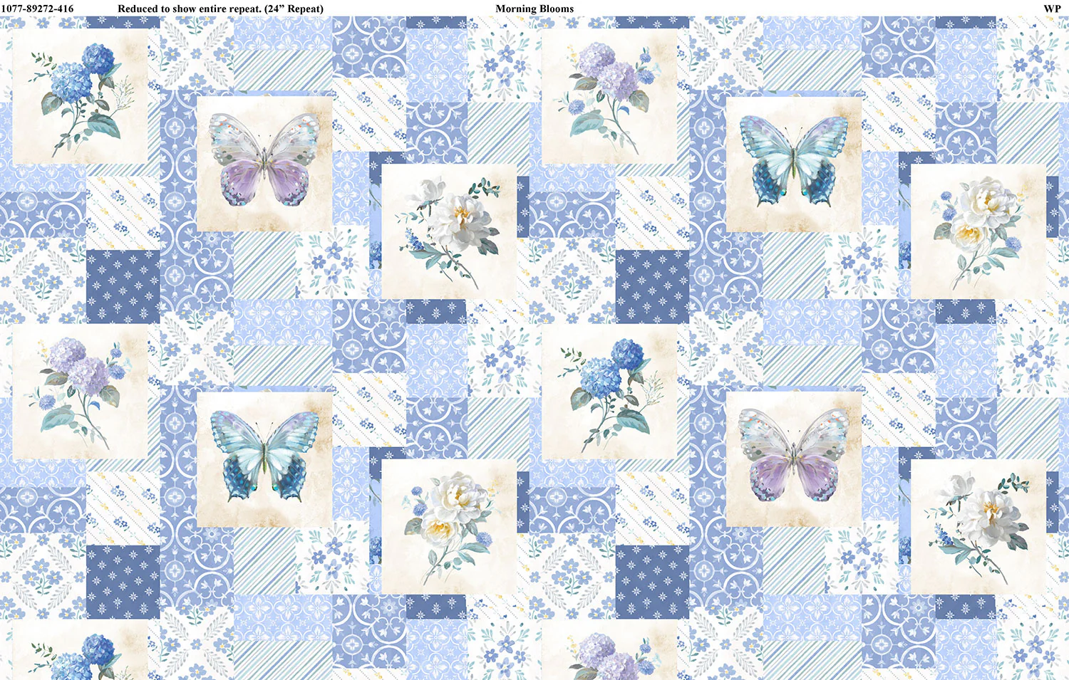 Morning Blooms - Floral Sampler Multi Yardage - Image 2