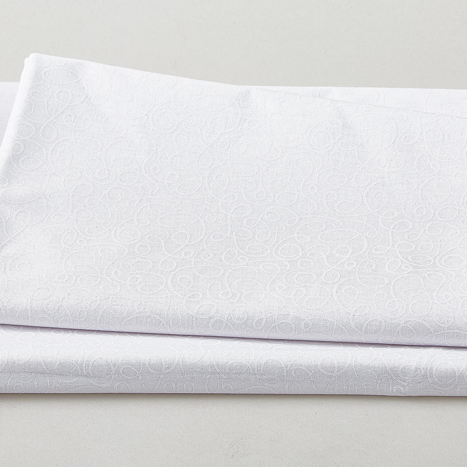 Morning Mist IX Favorites - Scribbles White on White 2 Yard Cut
