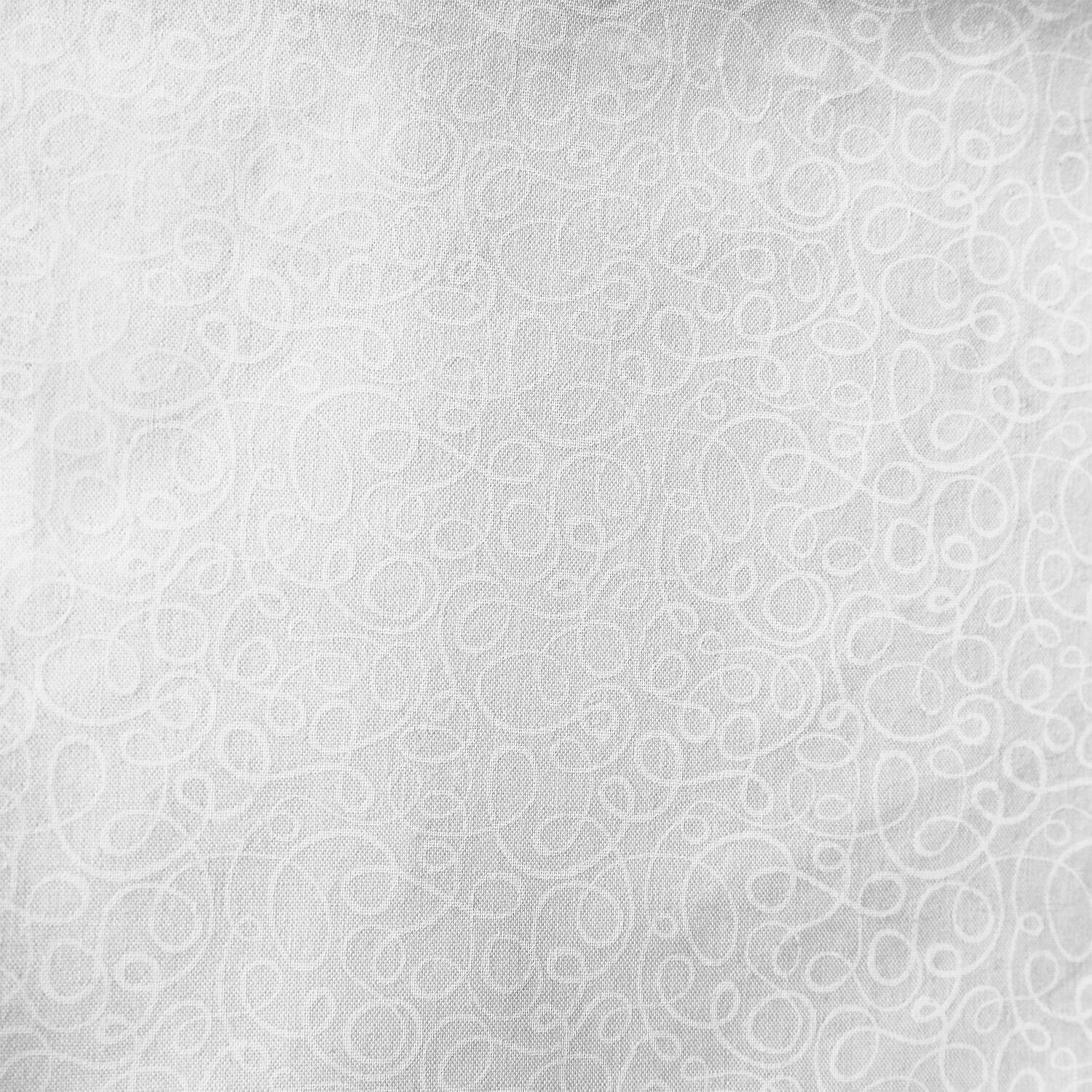 Morning Mist IX Favorites - Scribbles White on White 2 Yard Cut - Image 2