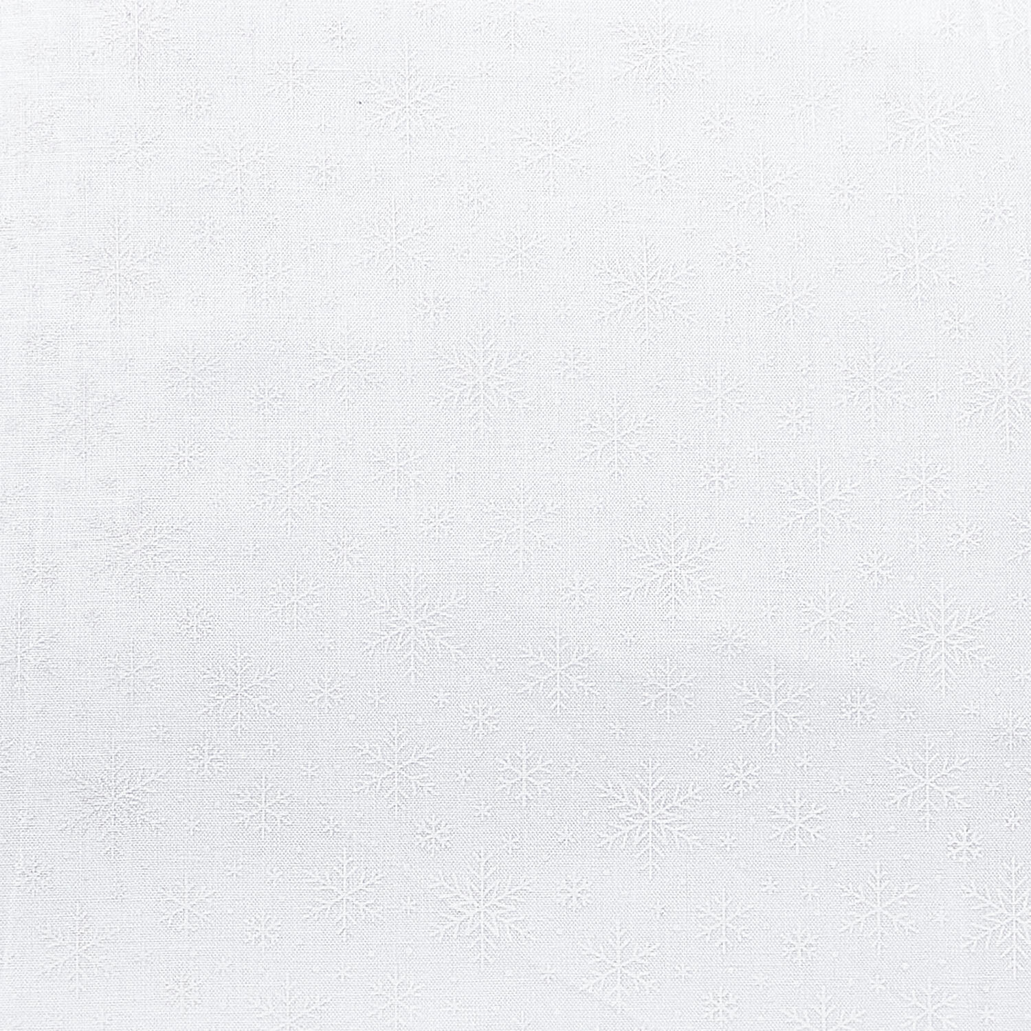 Morning Mist IX Favorites - Snowflakes White on White 3 Yard Cut - Image 2
