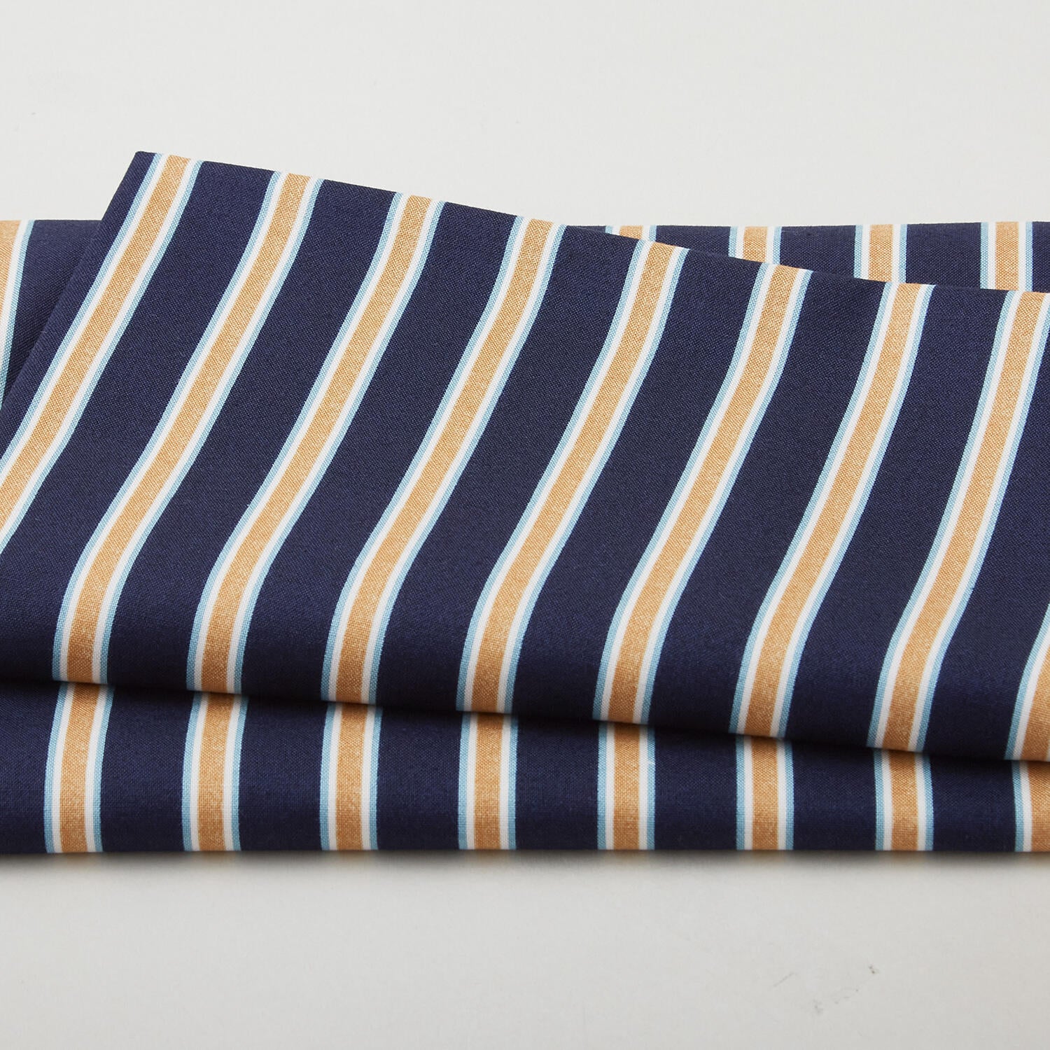 Morris & Co - Gilt Stripe Navy 2 Yard Cut
