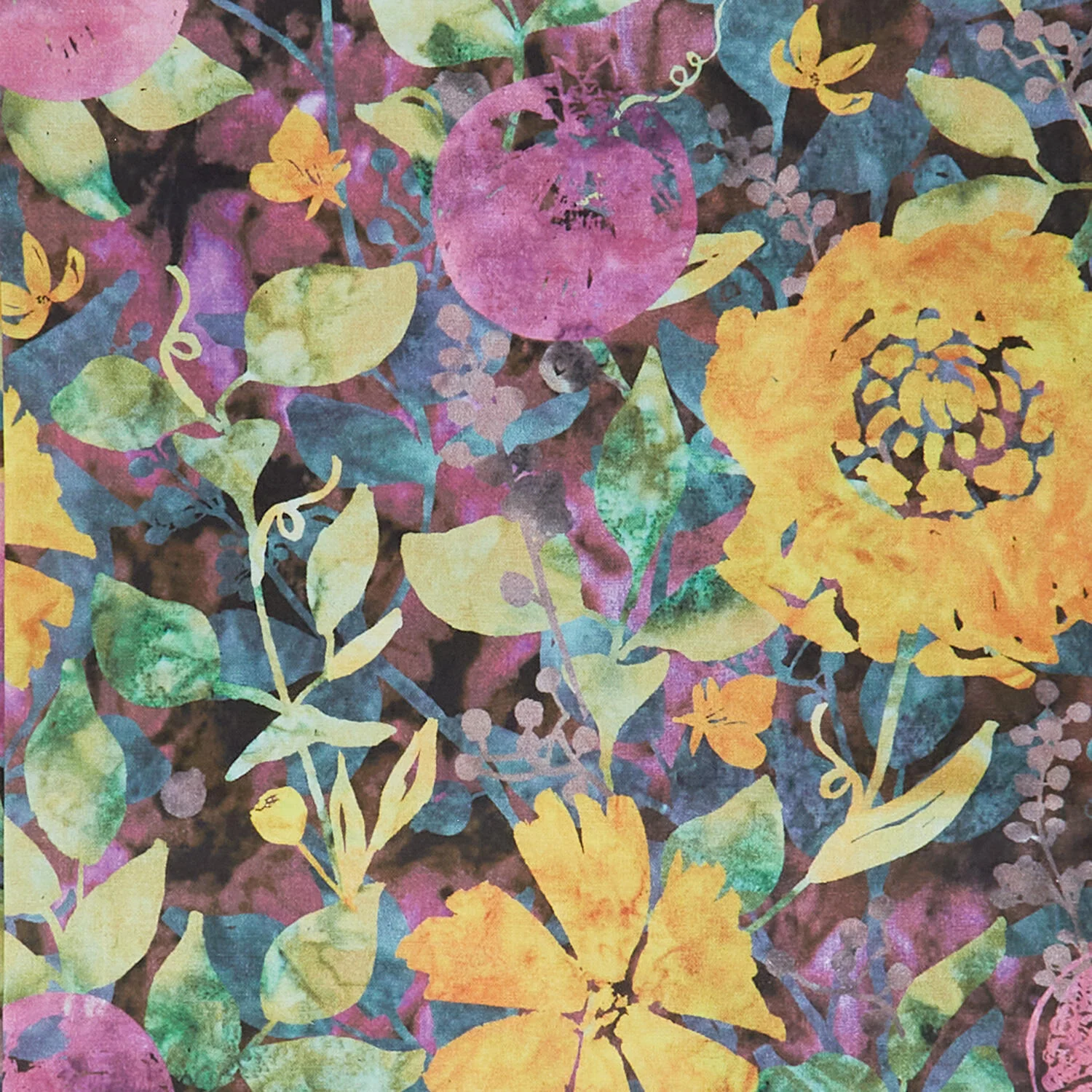 Moss & Mulberry Favorites - Pansy Flower 2 Yard Cut - Image 2