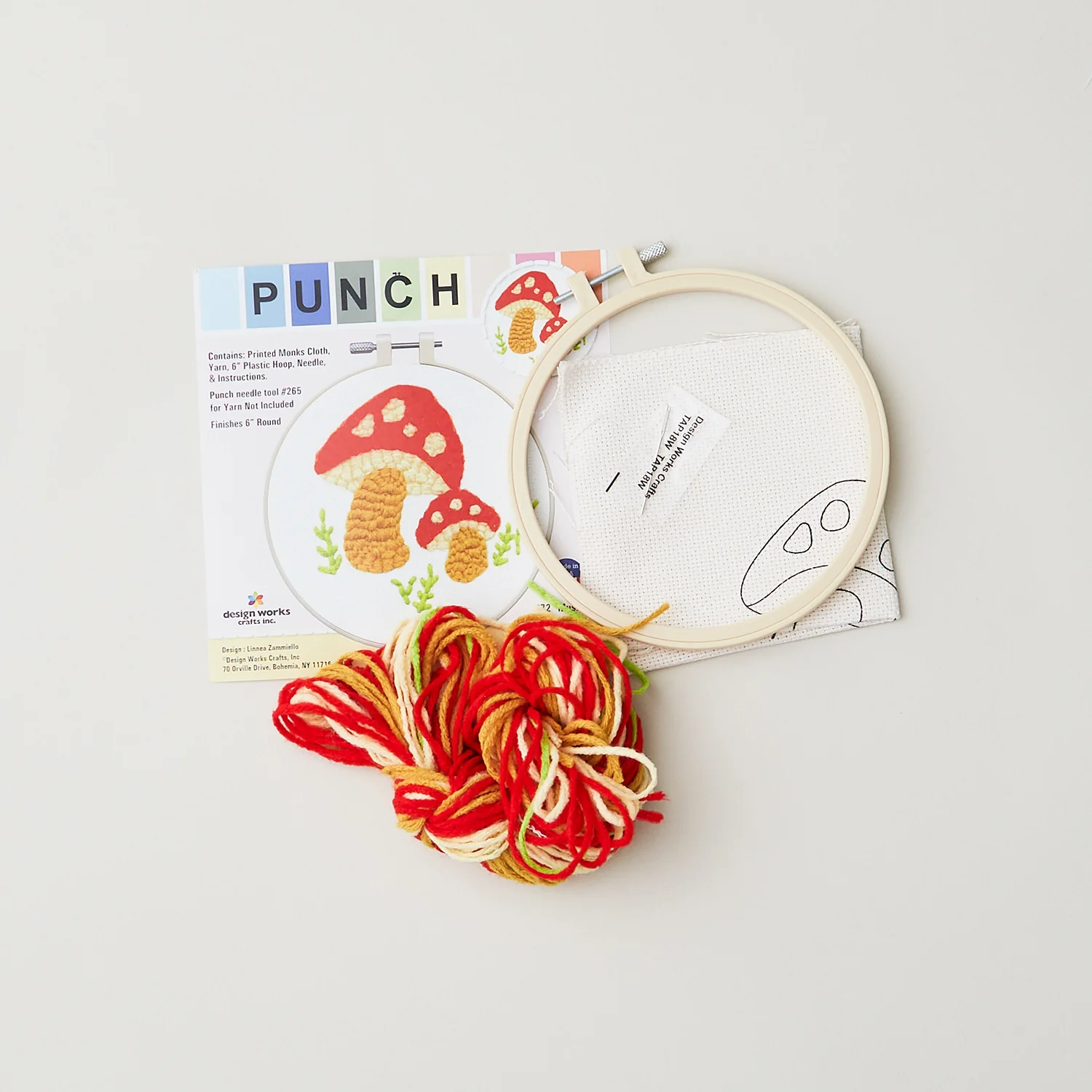Mushroom Punch Needle Embroidery Kit - Image 2