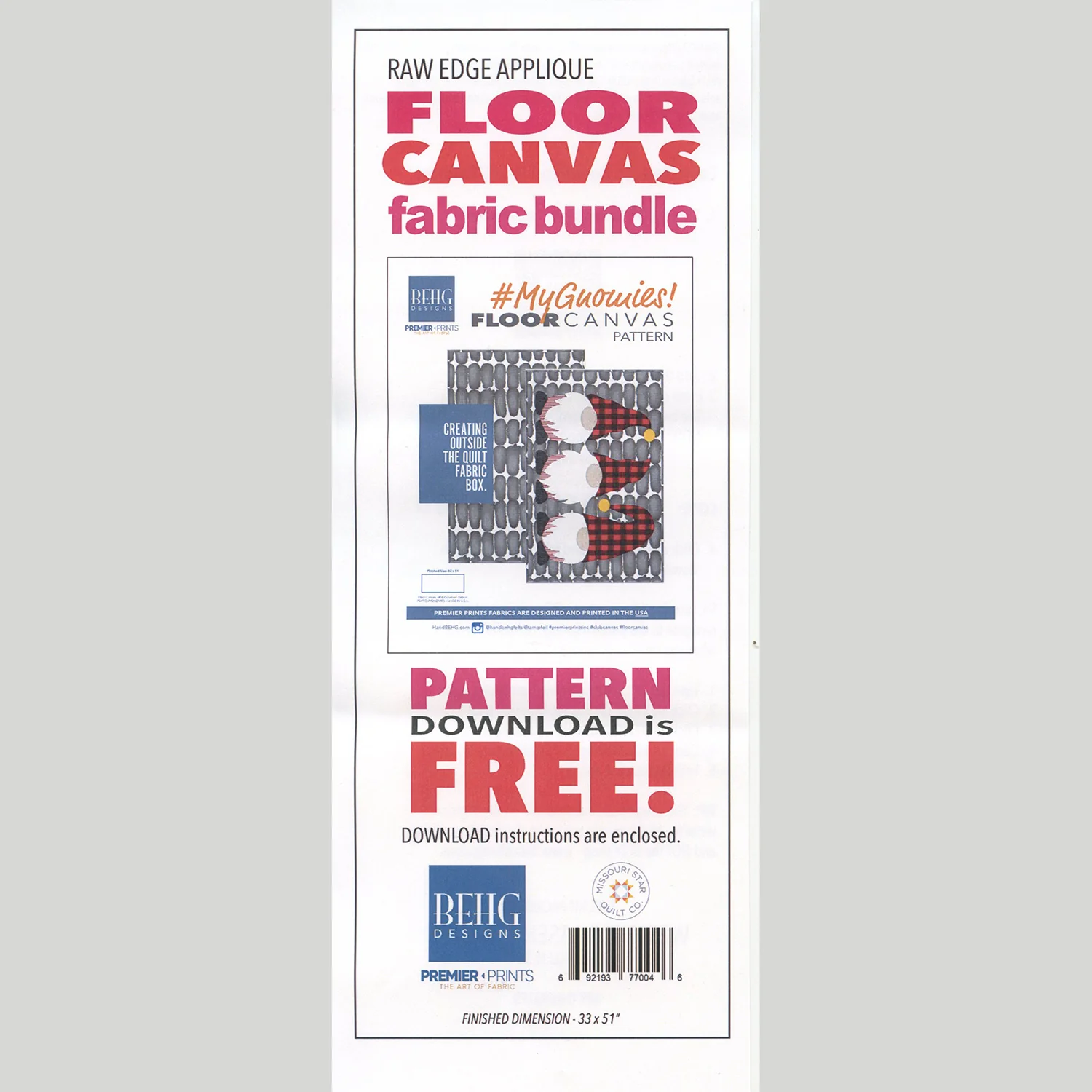 My Gnomies Floor Canvas Kit - Image 3