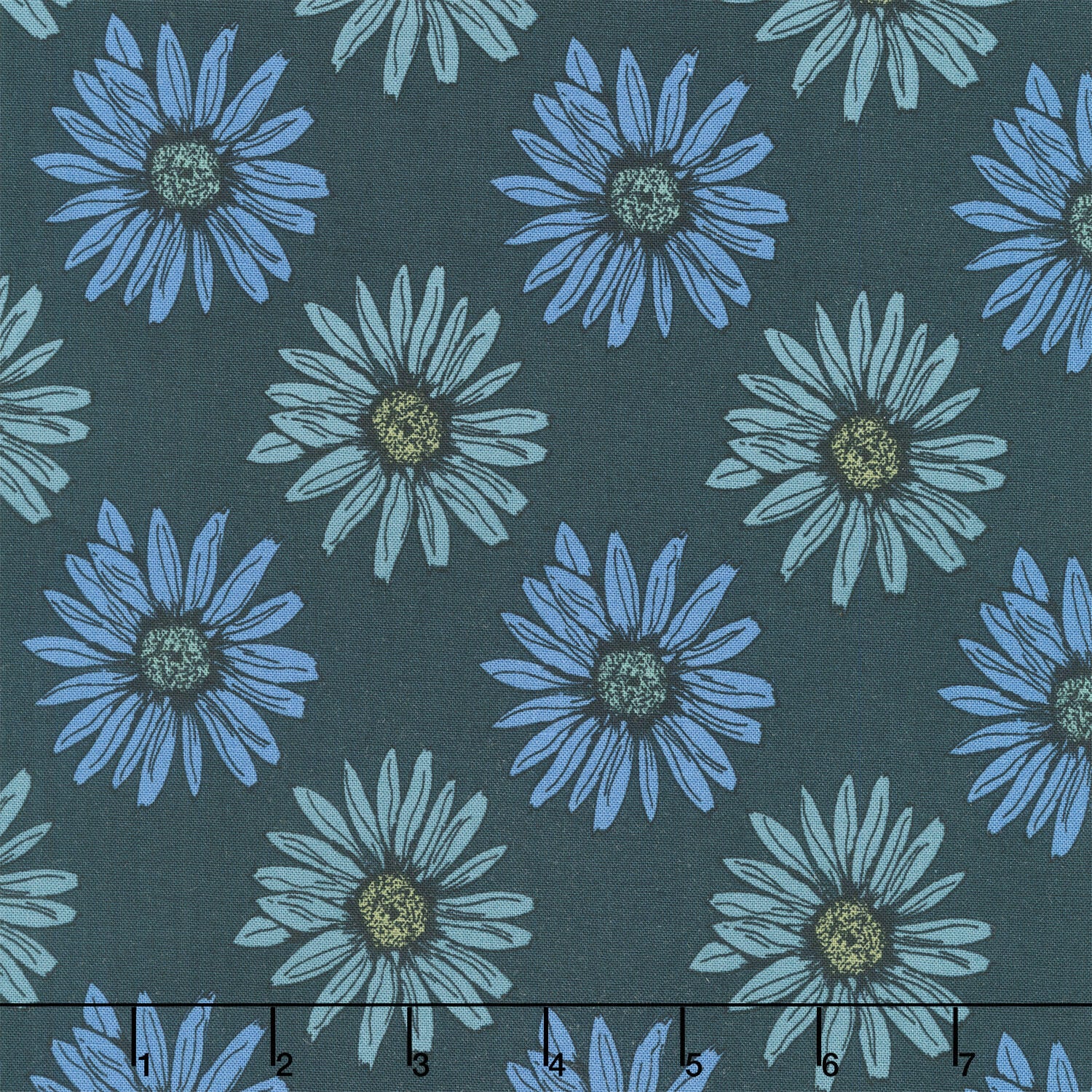 Mystic Meadow - Big Daisy Green Yardage