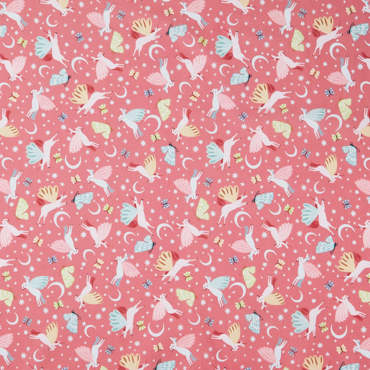 Mystical Kingdom Tossed Unicorns - Pink Yardage