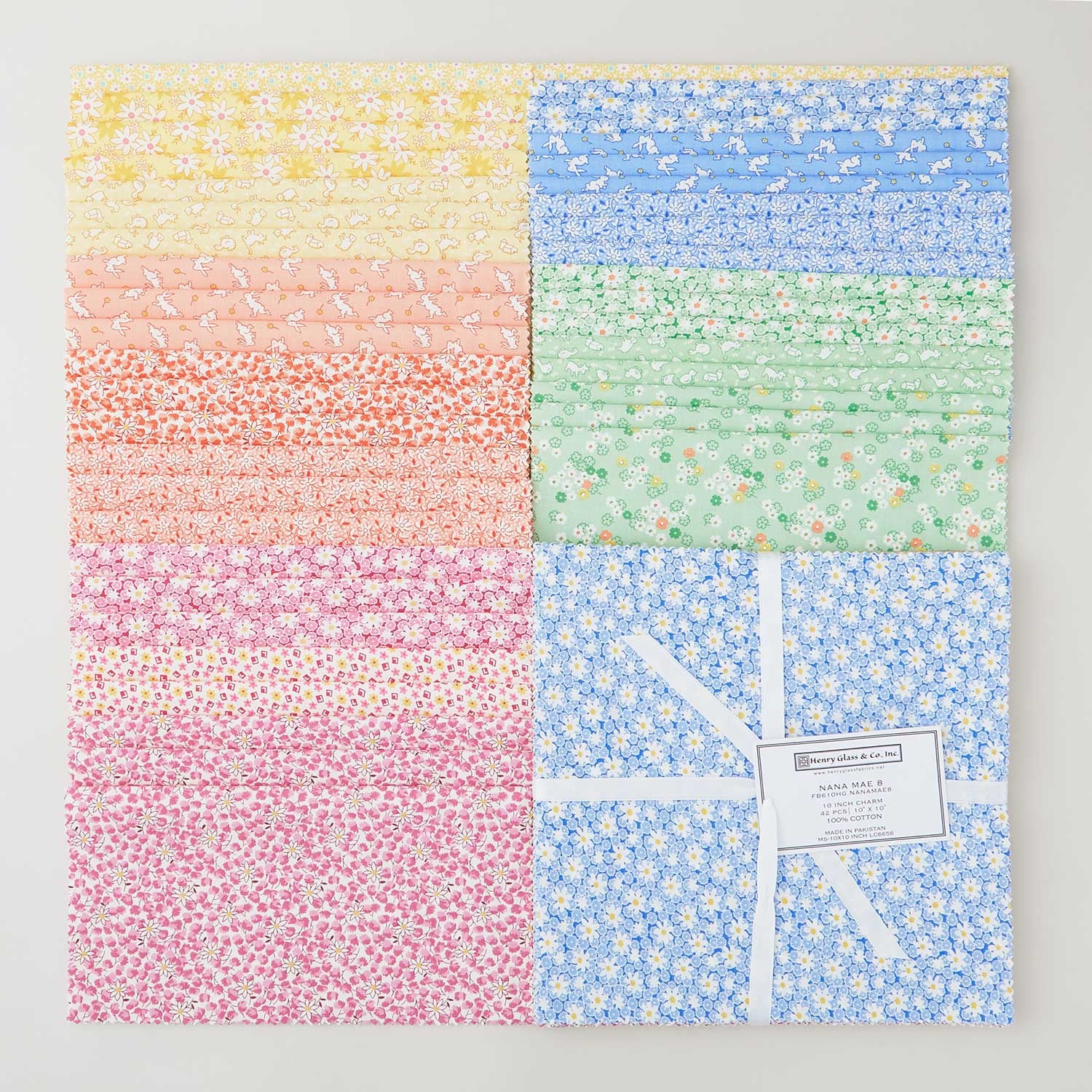 Nana Mae 8 Favorites 10" Squares